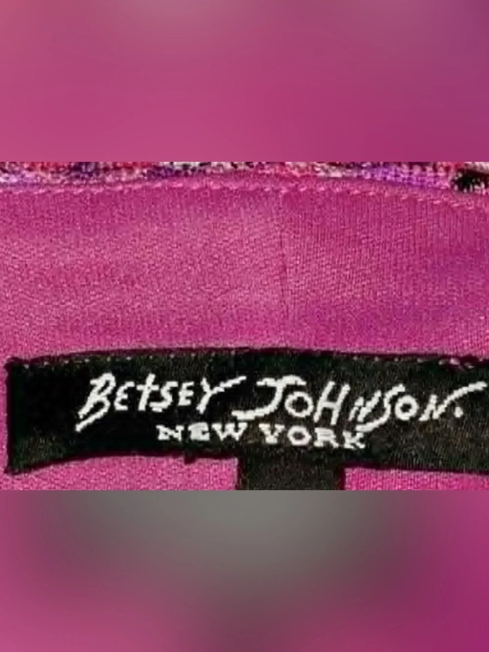Betsey Johnson Vintage Y2K Pink Zigzag halter midi Dress - Picture 6 of 8